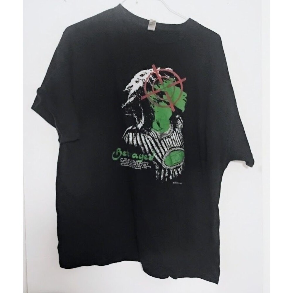 HARDSHIRTS COLLECTION BETRAYED GRAPHIC PRINT MEN 2XL SHORT SLEEVE T-SHIRT